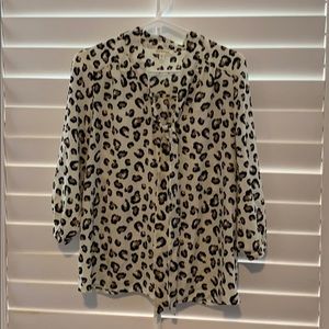 Leopard print blouse